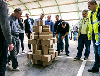 teambuilding spel veilig bouwen